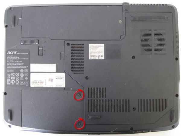 Acer Aspire 5315 разборка и чистка