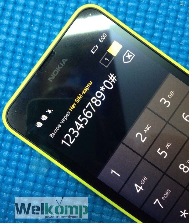 экран на Nokia Lumia 630